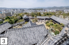 城内と城下を一望