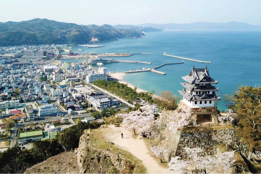 洲本城跡と景色